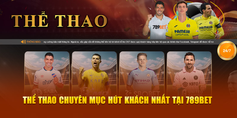 Thể thao chuyên mục hút khách nhất tại 789BET